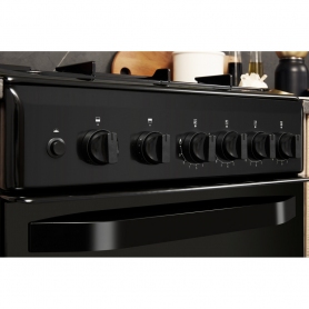 Hotpoint 50cm Gas Cooker - Black - A+ Energy Rated - 1
