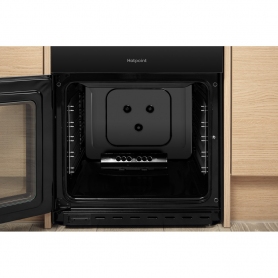 Hotpoint 50cm Gas Cooker - Black - A+ Energy Rated - 3