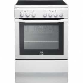 Indesit 60cm Electric Cooker With Ceramic Hob - White - A Rated