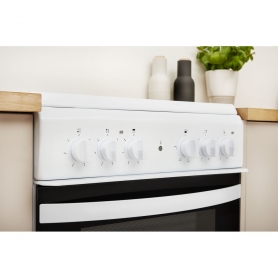 Indesit 50cm Electric Cooker With Ceramic Hob - White - A Rated - 3