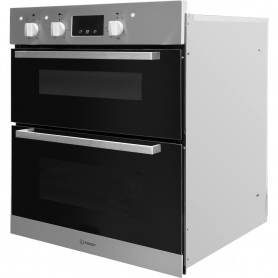 Indesit Built In Electric Double Oven - Stainless Steel - B Rated - 10