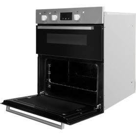 Indesit Built In Electric Double Oven - Stainless Steel - B Rated - 1