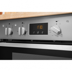 Indesit Built In Electric Double Oven - Stainless Steel - B Rated - 3