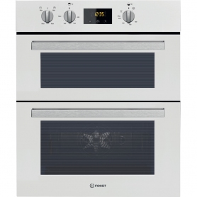 Indesit Built In Electric Double Oven - White - B Rated