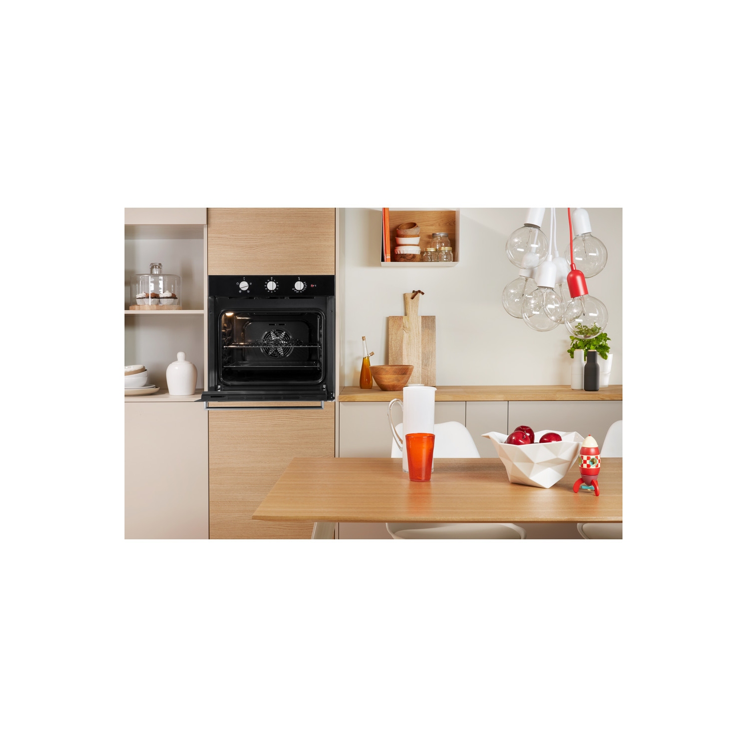 Indesit Built In Electric Single Oven - Black - A Rated - 10