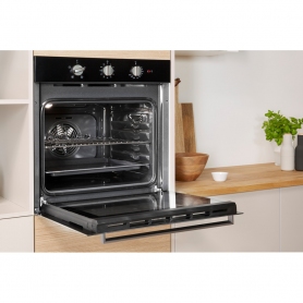 Indesit Built In Electric Single Oven - Black - A Rated - 7