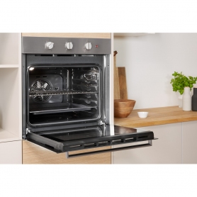 Indesit Built In Electric Single Oven - Stainless Steel - A Rated - 1
