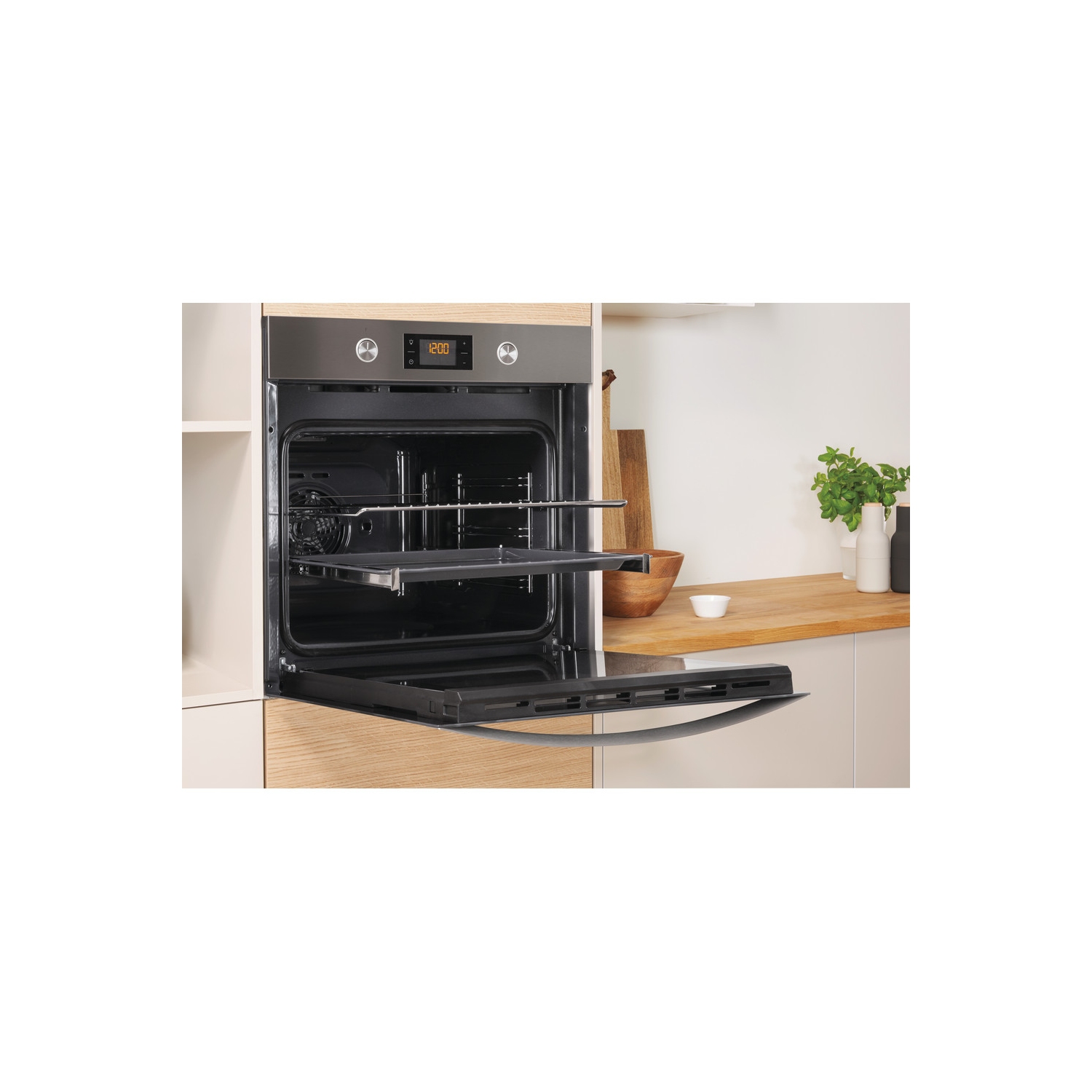 Indesit Built In Electric Single Oven - Stainless Steel - A+ Rated - 10