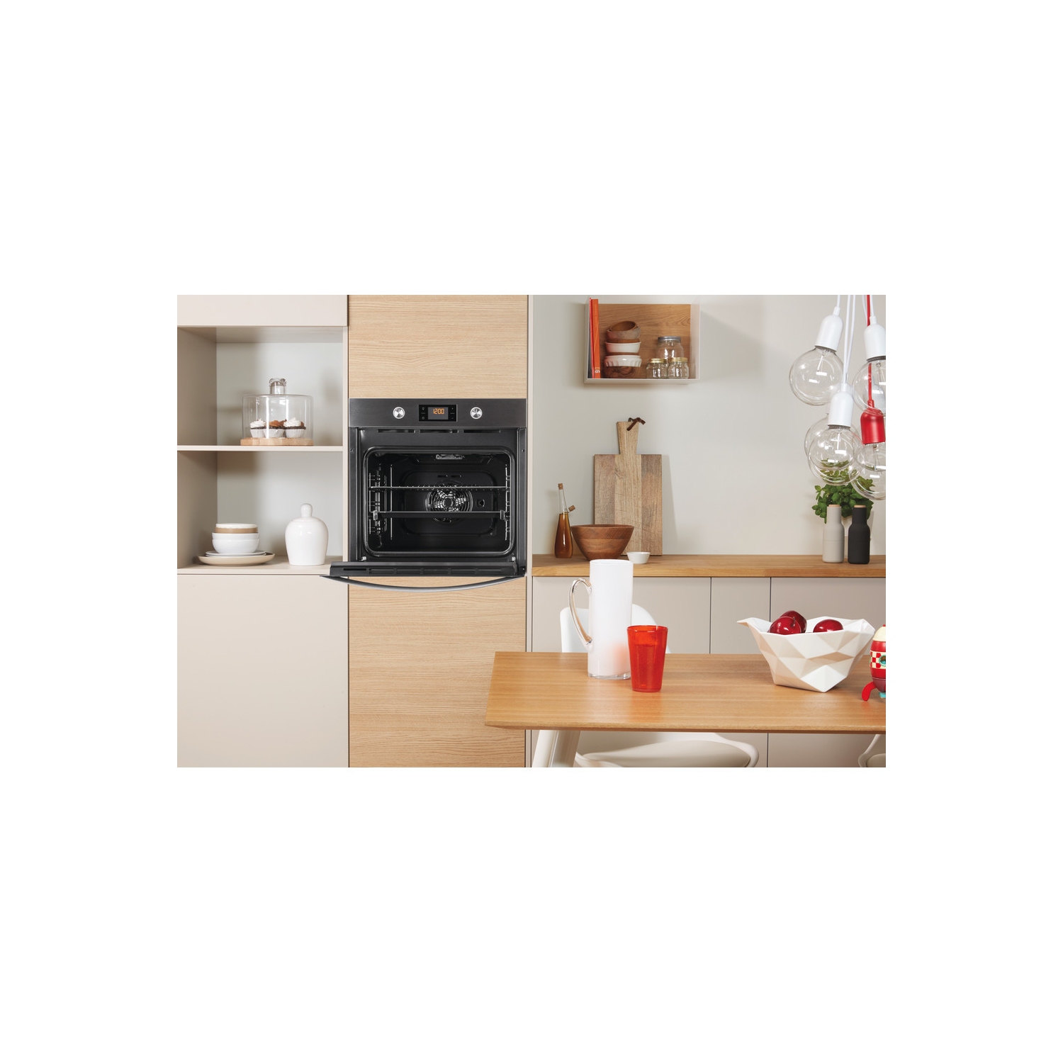 Indesit Built In Electric Single Oven - Stainless Steel - A+ Rated - 3