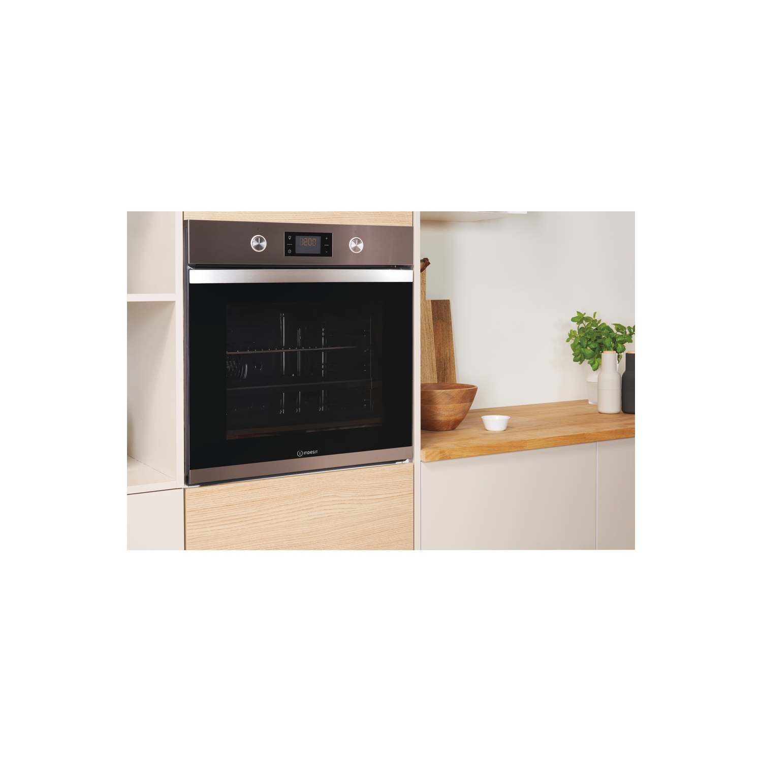 Indesit Built In Electric Single Oven - Stainless Steel - A+ Rated - 6