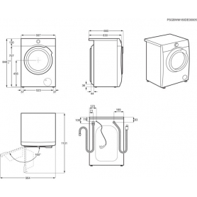 AEG 9 kg 1400 Spin Washing Machine - White - A+++ Rated - 1