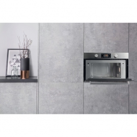 Hotpoint 60cm Built-in Microwave And Grill - Stainless Steel - 11