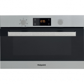 Hotpoint 60cm Built-in Microwave And Grill - Stainless Steel