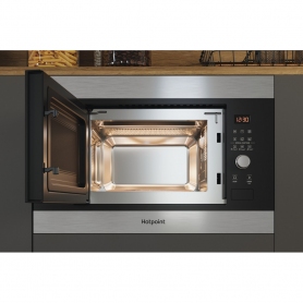Hotpoint 60cm Microwave and Grill - Stainless Steel - 8
