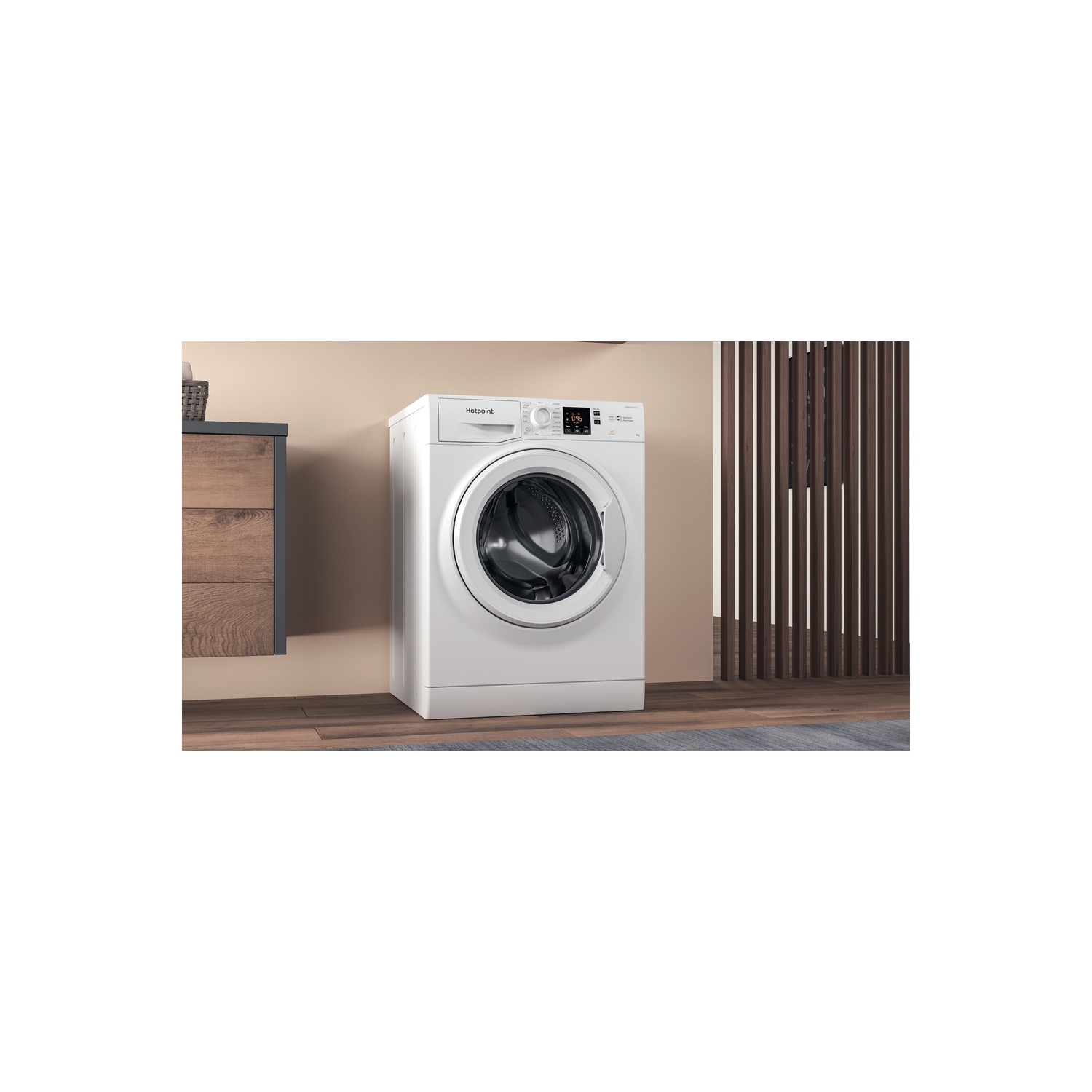 Hotpoint 8kg 1400 Spin Washing Machine - White - D - 7