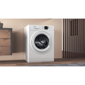 Hotpoint 8kg 1400 Spin Washing Machine - White - D - 7
