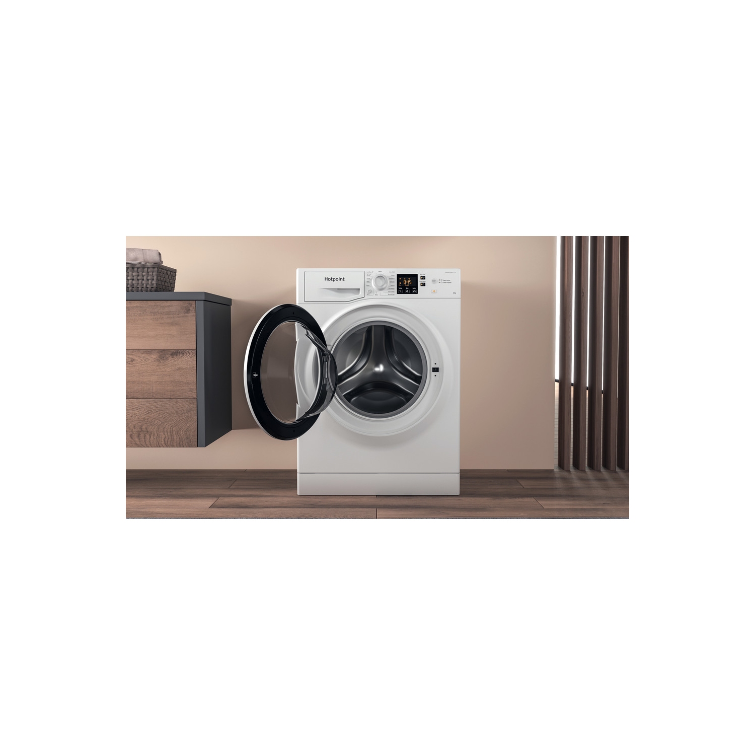 Hotpoint 8kg 1400 Spin Washing Machine - White - D - 8