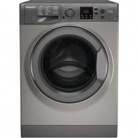 Hotpoint 8kg 1600 Spin Washing Machine - Graphite - D - 0