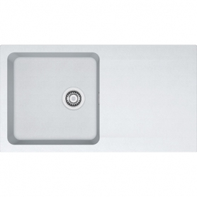 Franke OID 611-94 Polar White Single Bowl Reversible Sink With Tap