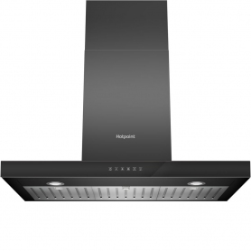 Hotpoint 90cm Cooker Hood - Black - A Rated