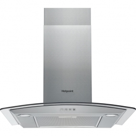 Hotpoint 60cm Cooker Hood - Stainless Steel - D Rated