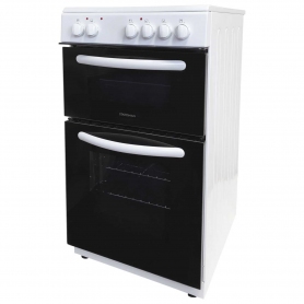 50cm Double Oven Electric Cooker White - 2
