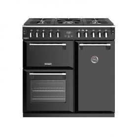Stoves 90 cm Richmond Deluxe Dual Fuel Range Cooker - Black - A Rated
