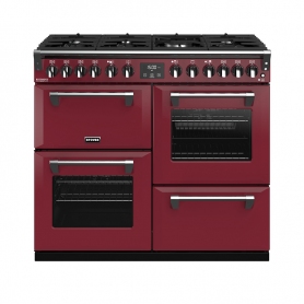 Stoves 100 cm Richmond Deluxe Dual Fuel Range Cooker - Chilli Red - A Rated