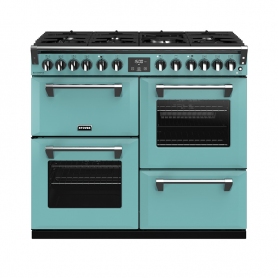 Stoves 100 cm Richmond Deluxe Dual Fuel Range Cooker - Country Blue - A Rated