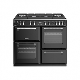 Stoves 100 cm Richmond Deluxe Dual Fuel GTG Range Cooker - Black - A Rated - 0