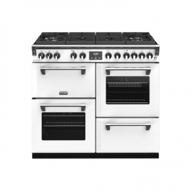 Stoves 100 cm Richmond Deluxe Dual Fuel GTG Range Cooker - Icy White - A Rated