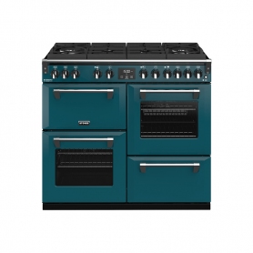 Stoves 100 cm Richmond Deluxe Dual Fuel GTG Range Cooker - Kingfisher Teal - A Rated