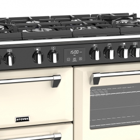 Stoves 100 cm Richmond Deluxe Dual Fuel GTG Range Cooker - Cream - A Rated - 1