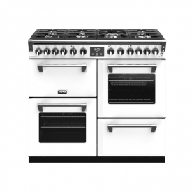 Stoves 100 cm Richmond Deluxe Dual Fuel Range Cooker - Icy White - A Rated