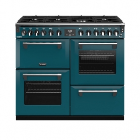 Stoves 100 cm Richmond Deluxe Dual Fuel Range Cooker - Kingfisher Teal - A Rated