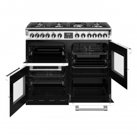 Stoves 100 cm Richmond Deluxe Dual Fuel Range Cooker - Black- A Rated - 1