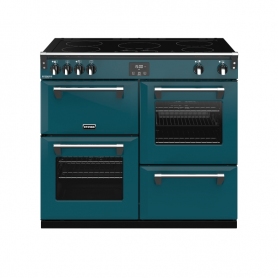 Stoves 100 cm Richmond Deluxe Electric Induction Range Cooker - Kingfisher Teal - A Rated