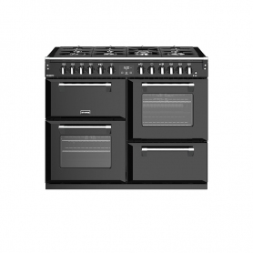 Stoves 110 cm Richmond Deluxe Dual Fuel Range Cooker - Black - A Rated