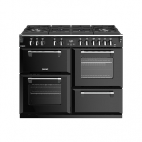 Stoves 110 cm Richmond Deluxe Dual Fuel GTG Range Cooker - Black - A Rated