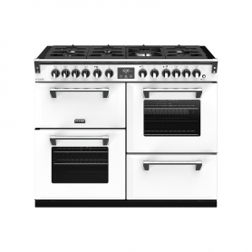 Stoves 110 cm Richmond Deluxe Dual Fuel Range Cooker - Icy White - A Rated