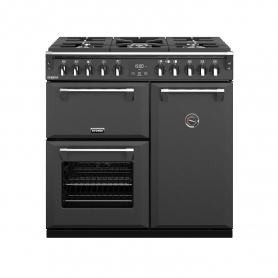 Stoves 90 cm Richmond Deluxe Dual Fuel Range Cooker - Anthracite - A Rated - 0