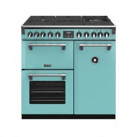 Stoves 90 cm Richmond Deluxe Dual Fuel GTG Range Cooker - Country Blue - A Rated
