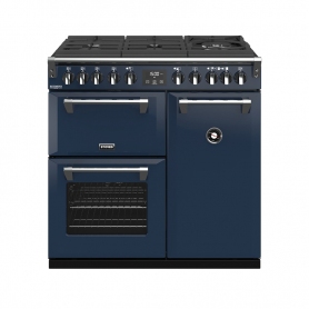 Stoves 90 cm Richmond Deluxe Dual Fuel GTG Range Cooker - Midnight Blue - A Rated