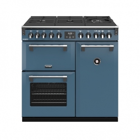 Stoves 90 cm Richmond Deluxe Dual Fuel GTG Range Cooker - Thunder Blue - A Rated