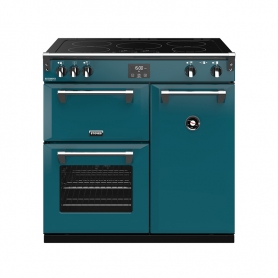 Stoves 90 cm Richmond Deluxe Electric Induction Range Cooker - Kingfisher Teal - A Rated