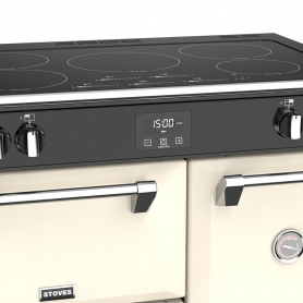 Stoves 90 cm Richmond Deluxe Electric Induction Range Cooker - Cream - A Rated - 1