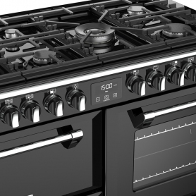  Stoves 110 cm Richmond Dual Fuel Range Cooker - Anthracite - A Rated - 1