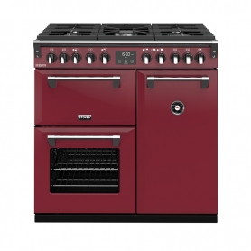 Stoves 90 cm Richmond Deluxe Dual Fuel Range Cooker - Chilli Red - A Rated