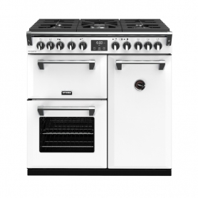 Stoves 90 cm Richmond Deluxe Dual Fuel Range Cooker - White - A Rated - 0