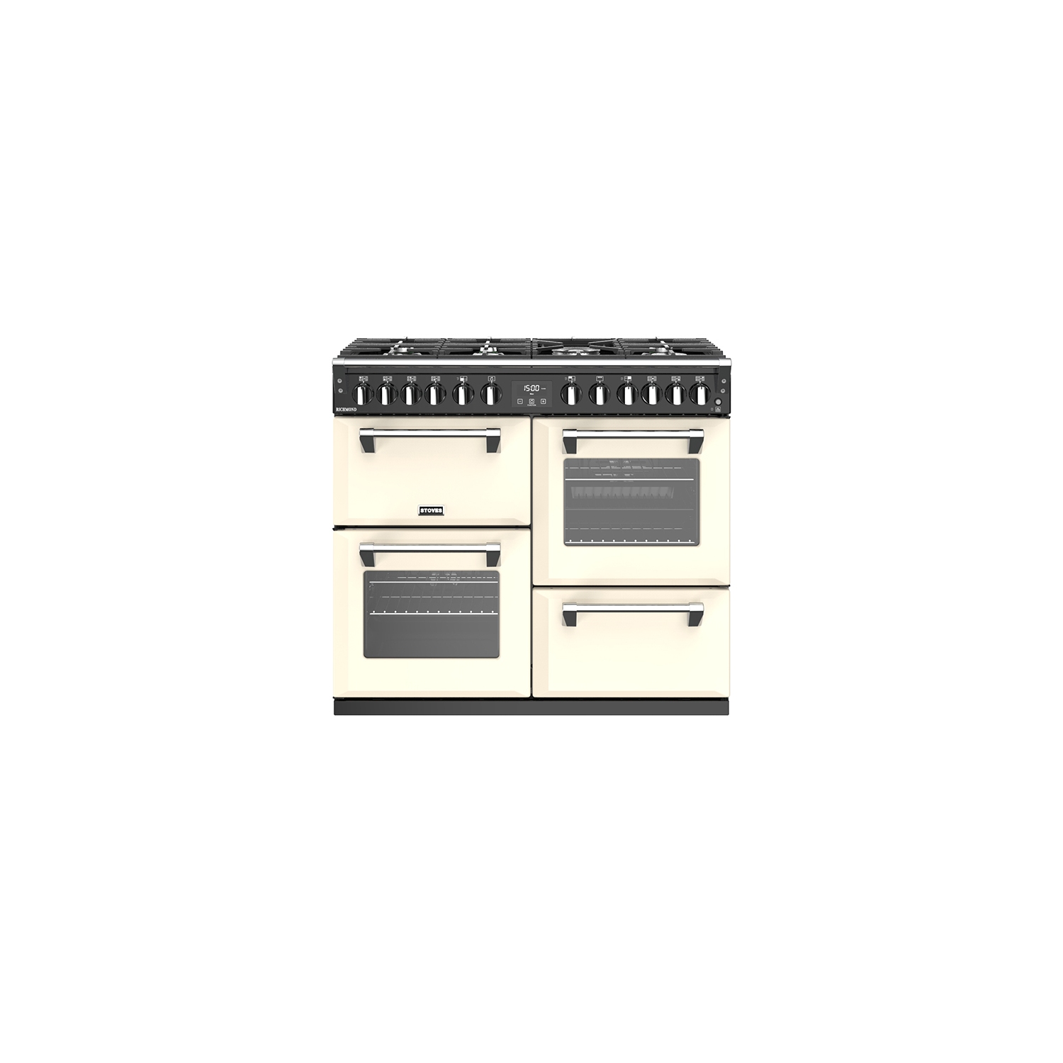 Stoves 100 cm Richmond Dual Fuel Range Cooker - Cream - A Rated - 0